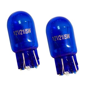 ΣΕΤ 2 ΛΑΜΠΕΣ ΥΑΛΟΥ T20 ΜΠΛΕ 12V 21/5W ΣΕΤ 2 ΛΑΜΠΕΣ ΥΑΛΟΥ T20 ΜΠΛΕ 12V 21/5W
