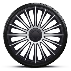 ΣΕΤ ΔΙΕΘΝΗ ΤΑΣΙΑ ΤΡΟΧΩΝ 14'' AUSTIN SILVER BLACK (4ΤΕΜ)