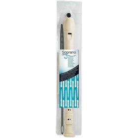 Maped Soprano Παιδική Πλαστική Φλογέρα 040702 Μπαρόκ με Αυλό Καθαρισμού Λευκή Maped Soprano Παιδική Πλαστική Φλογέρα 040702 Μπαρόκ με Αυλό Καθαρισμού Λευκή