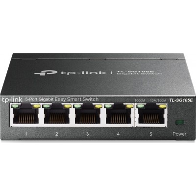 TP-LINK TL-SG105E v5 Unmanaged L2 Switch με 5 Θύρες Gigabit (1Gbps) Ethernet