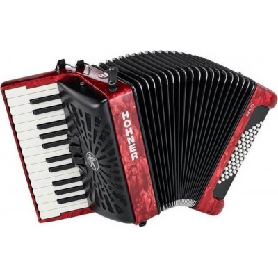 Hohner Bravo II Silent Κey 48 Red