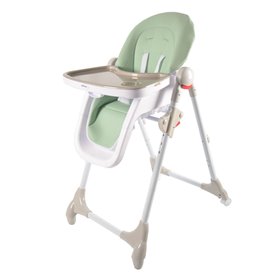 Καρέκλα - Κάθισμα Φαγητού Λευκό Μέντα με Ροδάκια Honey Baby