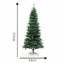 Χριστουγεννιάτικο Δέντρο SLIM Πράσινο 758 κλαδιά - 2.10 m