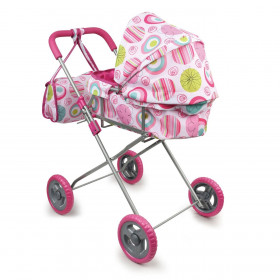 Καρότσι Port Bebe Κούκλας Ροζ &amp Τσάντα