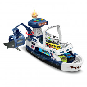Σετ Πλοίο Αλίευσης Καρχαριών με Οχήματα Φως &amp Ήχο