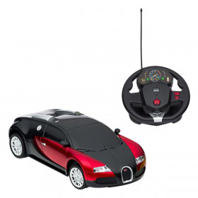 Τηλεκατευθυνόμενο Όχημα Buggati Veyron 16.4 Grand Sport Κόκκινη με Τιμονιέρα 1:24 / 27 MHz