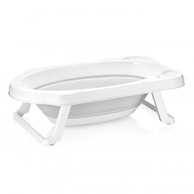 Μπανάκι Μωρού Πτυσσόμενο Ανατομικό Λευκό Γκρι 33 lt - Honey Baby