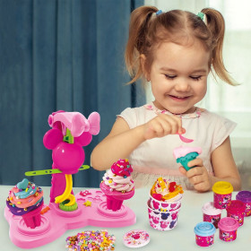 Παγωτοπλαστελίνια Minnie με 4 Βαζάκια &amp Καπάκια Καλουπάκια 280g Sprinkles - AS