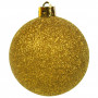 Σετ Χριστουγεννιάτικες Μπάλες Xρυσές Ματ Γυαλιστερές Διάτρητες Glitter 3-4-6 cm - 100 τμχ.