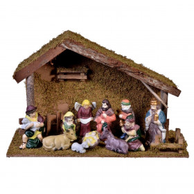 Χριστουγεννιάτικη Φάτνη 47x17x31 cm - 11 Φιγούρες Χριστουγεννιάτικη Φάτνη 47x17x31 cm - 11 Φιγούρες