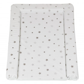 Στρώμα Αλλαξιέρας Λευκό Γκρι Αστέρια 75x46x5 cm - Honey Baby
