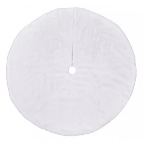 Χριστουγεννιάτικη Ποδιά Δέντρου Γούνα Λευκή 90cm