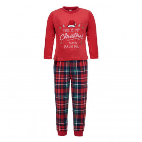 Χριστουγεννιάτικη Παιδική Πυτζάμα Κόκκινη Καρό Family Pijama