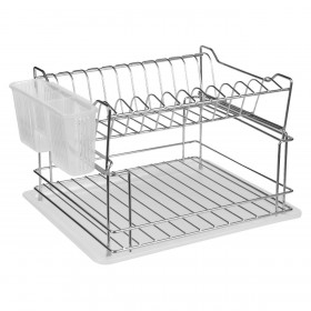 Πιατοθήκη Πάγκου Μεταλλική Διώροφη 36x29x22