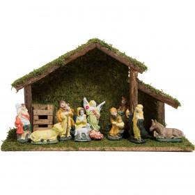 Χριστουγεννιάτικη Φάτνη 39x15x23 cm - 11 Φιγούρες Χριστουγεννιάτικη Φάτνη 39x15x23 cm - 11 Φιγούρες