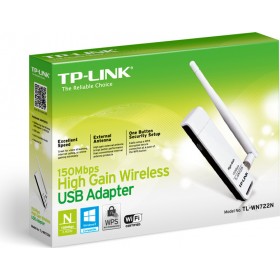 TP-LINK TL-WN722N v3 Ασύρματος USB Αντάπτορας Δικτύου με Αποσπώμενη Κεραία 150Mbps