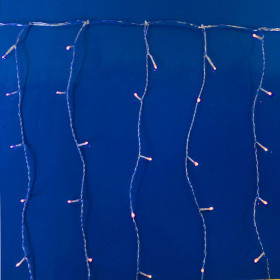 200 Λαμπάκια LED Επεκτεινόμενα Κουρτίνα 2 m - Λευκό Θερμό