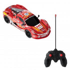 Τηλεκατευθυνόμενο Αγωνιστικό Αυτοκίνητο Κόκκινο με Φώτα 1:16 / 27MHz