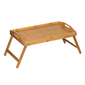 Δίσκος Σερβιρίσματος Κρεβατιού Αναδιπλούμενος Μπαμπού 50x30x22 cm