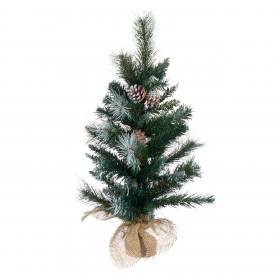 Χριστουγεννιάτικο Διακοσμητικό Επιτραπέζιο Δέντρο με Κουκουνάρια 60 cm