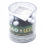 60 Λαμπάκια Ηλιακά LED Λευκές Μπάλες με Αισθητήρα Φωτός &amp 2 Λειτουργίες 6.5 m - Θερμό Λευκό