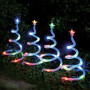 Χριστουγεννιάτικα Stick LED Μπαταρίας Δέντρα 35 cm Σπιράλ 4 m - Πολύχρωμα