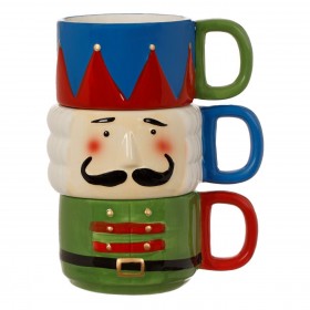 Χριστουγεννιάτικη Κούπα 3D Τριπλή Καρυοθραύστης 3x380ml - 3 τμχ. 