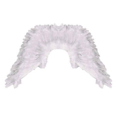 Φτερά Αγγέλου Λευκά Ασημί Τinsel 70x50 cm