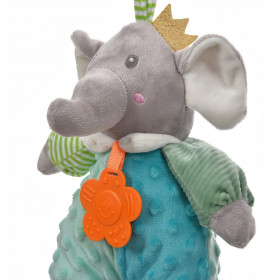 Μουσικό Παιχνίδι Κούνιας Ελεφαντάκι με Ανάγλυφη Επιφάνεια &amp Μασητικό 28cm