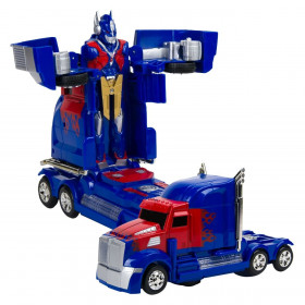 Ρομπότ Transformer Νταλίκα Μπλε με Ήχο &amp Φως