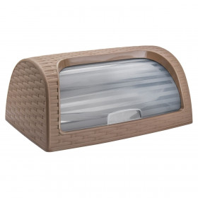 Ψωμιέρα Πλαστική Καφέ Πλεκτή 42x26 Ψωμιέρα Πλαστική Καφέ Πλεκτή 42x26