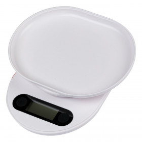 Ηλεκτρονική Ζυγαριά Κουζίνας LCD με Κάδο 5 kg Λευκή