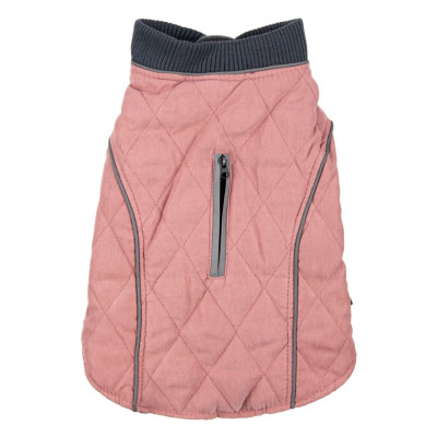 Μπουφάν Κατοικίδιου Powder Pink Γκρι Zipper