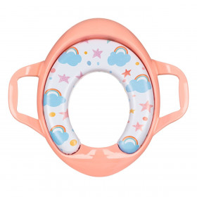 Βάση Λεκάνης Παιδική Ροζ Ουράνιο Τόξο Honey Baby 41x37 cm