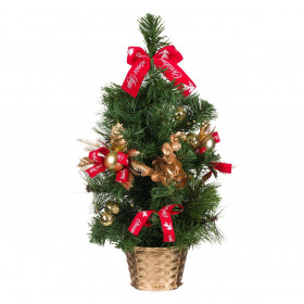 Χριστουγεννιάτικο Διακοσμητικό Επιτραπέζιο Δέντρο Στολισμένο 40 cm