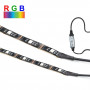 Ταινία Strip Light RGB Dimable USB Ενσωματωμένο Χειριστήριο 12V 50 cm - 2 τμχ.