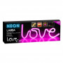 LED Neon Φωτιστικό LOVE Φούξια με USB 35.5x13 cm