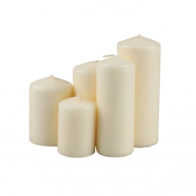 Σετ Κεριά Κολώνα Eκρού - 5 τμχ. Σετ Κεριά Κολώνα Eκρού - 5 τμχ.