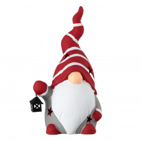 Χριστουγεννιάτικο Κεραμικό Άγιος Βασίλης Gnome με Φανάρι για Ρεσώ 15x12x27cm Χριστουγεννιάτικο Κεραμικό Άγιος Βασίλης Gnome με Φανάρι για Ρεσώ 15x12x27cm