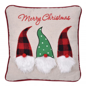 Μαξιλάρι Χριστουγεννιάτικης Διακόσμησης Μπεζ Άγιος Βασίλης Gnome "Merry Christmas" 35x35cm Μαξιλάρι Χριστουγεννιάτικης Διακόσμησης Μπεζ Άγιος Βασίλης Gnome "Merry Christmas" 35x35cm