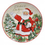 Σετ Χριστουγεννιάτικα Πιάτα Σερβιρίσματος Πορσελάνη Vintage Άγιος Βασίλης 19cm - 4 τμχ.