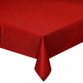 Χριστουγεννιάτικο Διακοσμητικό Τραπεζομάντηλο Κόκκινο Shiny 180x140cm