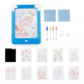 Μαγικός Φωτεινός Πίνακας Ζωγραφικής Γράψε Σβήσε Magic Pad Μπλε 