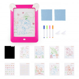 Μαγικός Φωτεινός Πίνακας Ζωγραφικής Γράψε Σβήσε Magic Pad Φούξια 