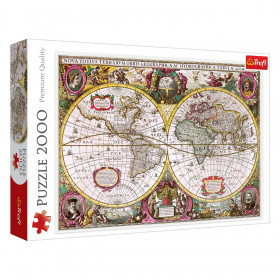 Παζλ Γκραβούρα Παγκόσμιος Χάρτης (2000 Κομμάτια) - Trefl Παζλ Γκραβούρα Παγκόσμιος Χάρτης (2000 Κομμάτια) - Trefl