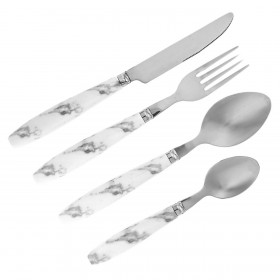 Μαχαιροπήρουνα Σετ Λαβή Μάρμαρο - 12 τμχ.