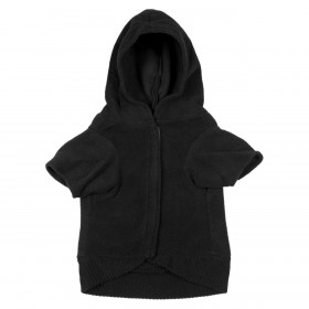 Φούτερ Κατοικίδιου Μαύρο με Μανίκια & Κουκούλα Φούτερ Κατοικίδιου Μαύρο με Μανίκια & Κουκούλα