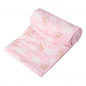Κουβέρτα Βρεφική για Κορίτσι Velvet Ροζ Αρκουδάκι Διπλής Όψης 100x75cm Κουβέρτα Βρεφική για Κορίτσι Velvet Ροζ Αρκουδάκι Διπλής Όψης 100x75cm