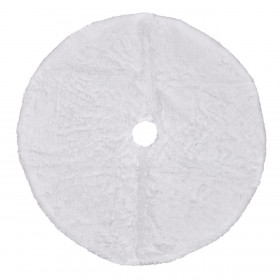 Χριστουγεννιάτικη Ποδιά Δέντρου Γούνα Λευκή 66cm