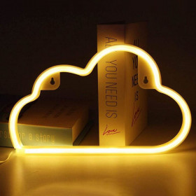 LED Neon Φωτιστικό Σύννεφο με USB 29.5x18.3x1.5cm